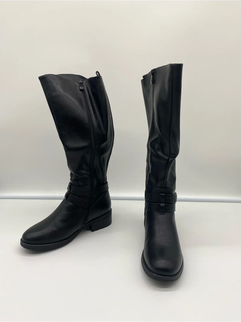 Women’s Black Knee High Riding Boots Size 8.5 New